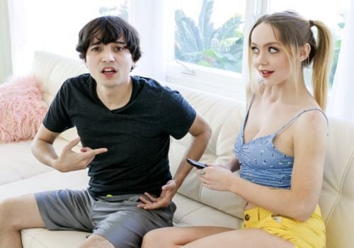 Dick feliz com um novo irmão mais novo que fez isso