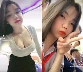 Vídeo Hai Phuong Cream Strawberry Student Terminse 2 Foda sem pêlos é muito prazer