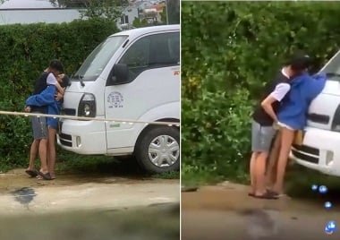 Vídeo de sexo casal sexo no meio da estrada