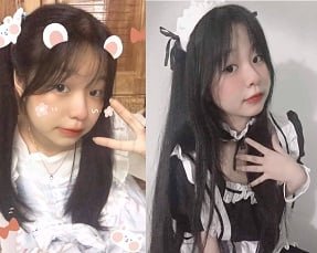 Nguyen Thi Khanh Thi é apaixonado por sexo com um homem com um garoto grande